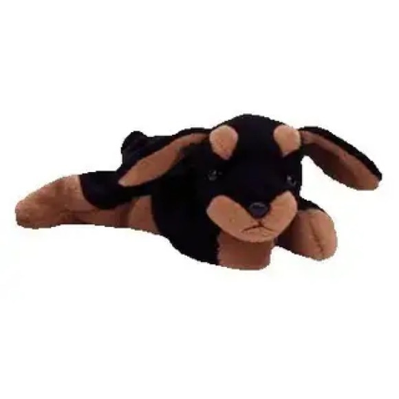 DOBY the Doberman - 1998 McDonalds Ty Beanie Baby dog SEALED - Picture 1 of 3